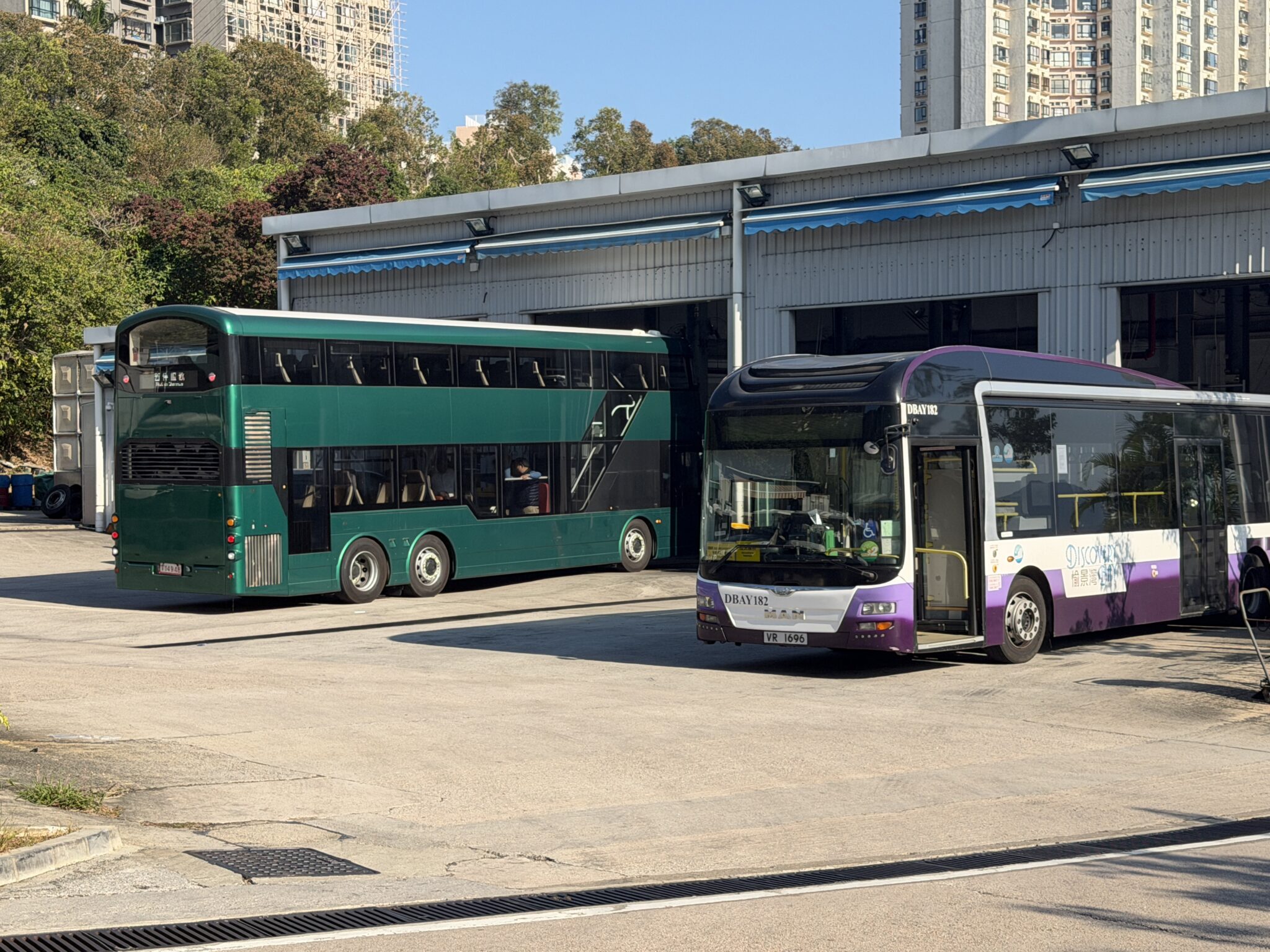 綠色電動雙層巴士Wright Streetdeck Electroliner到訪愉景灣進行實地路試 - HK Bus Channel 巴士台